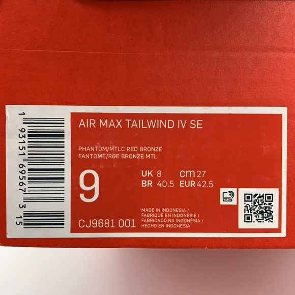 Air Max Tailwind IV SE - Picture 9 of 11